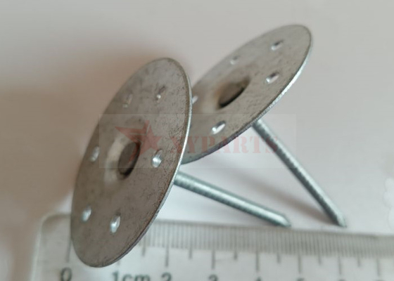 Okrągłe, perforowane kołki rozporowe o średnicy 50 mm z podkładkami samozaciskowymi