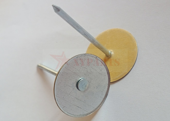 Kołki spawalnicze ze stali ocynkowanej 2-calowe z podkładką papierową do zabezpieczania izolacji