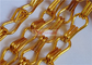 Artykuł w kolorze złotym Link Chain Metal Mesh Kurtyna 2,0 mm do dzielnika pokoju i przestrzeni