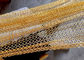 Złota cekinowa tkanina S Hook Ring Mesh Kurtyna do ekranu izolacyjnego klatek schodowych