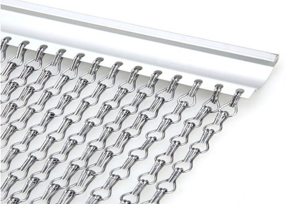 Aluminiowy łańcuszek w kolorze czarnym z siatki metalowej