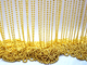 Złoty kolor łącznik koralikowy 3,2 mm metalowy łańcuszek kulkowy do dekoracji ubrań na ciele