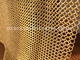 Złoty kolor Wm Serie Chainmail Ring Mesh Zasłona do projektowania architektonicznego